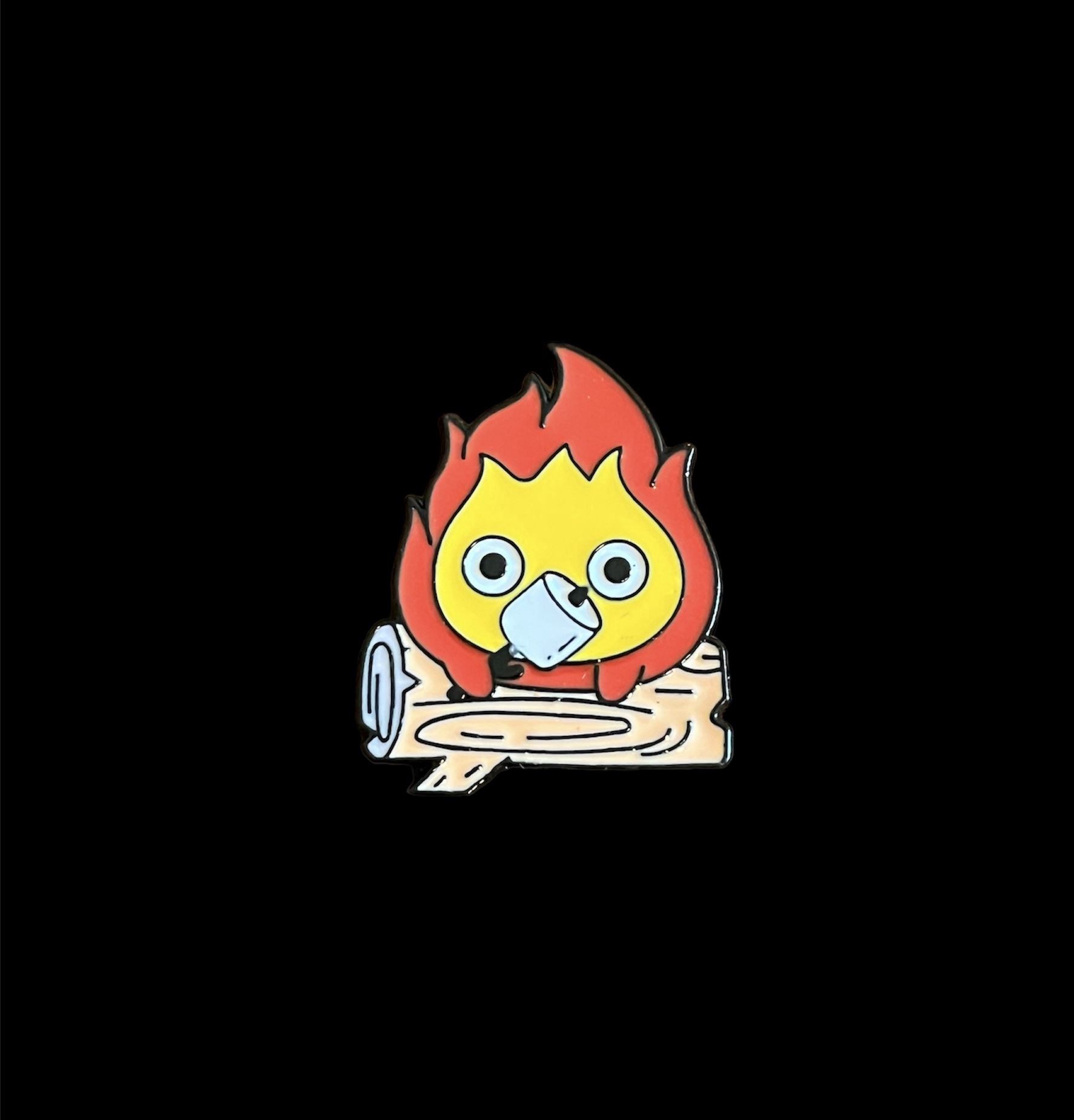 Calcifer & Marshmallow Pin