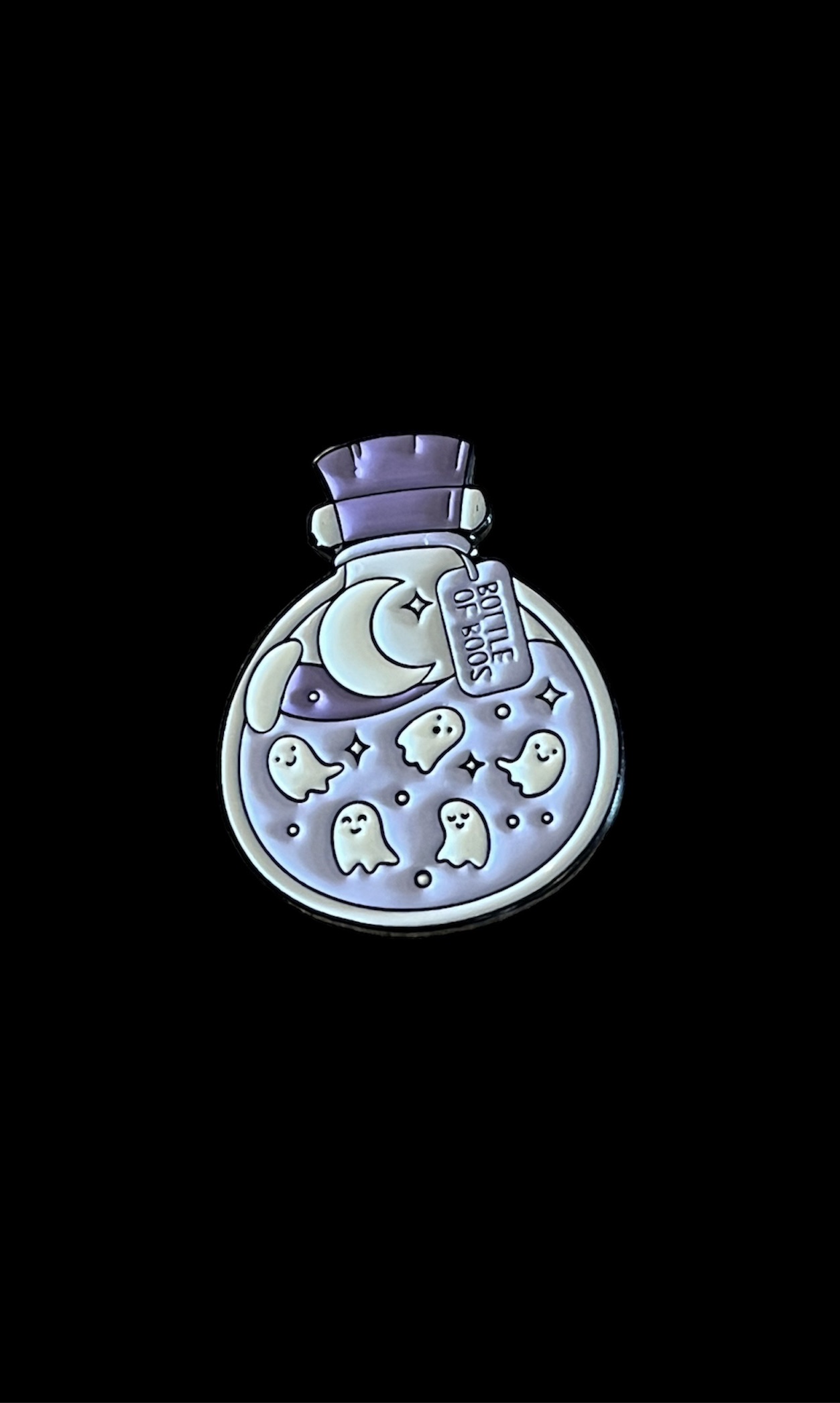 Bottle of Boos Ghost Pin