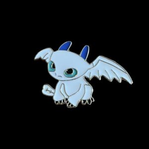 Light Fury Dragon Pin