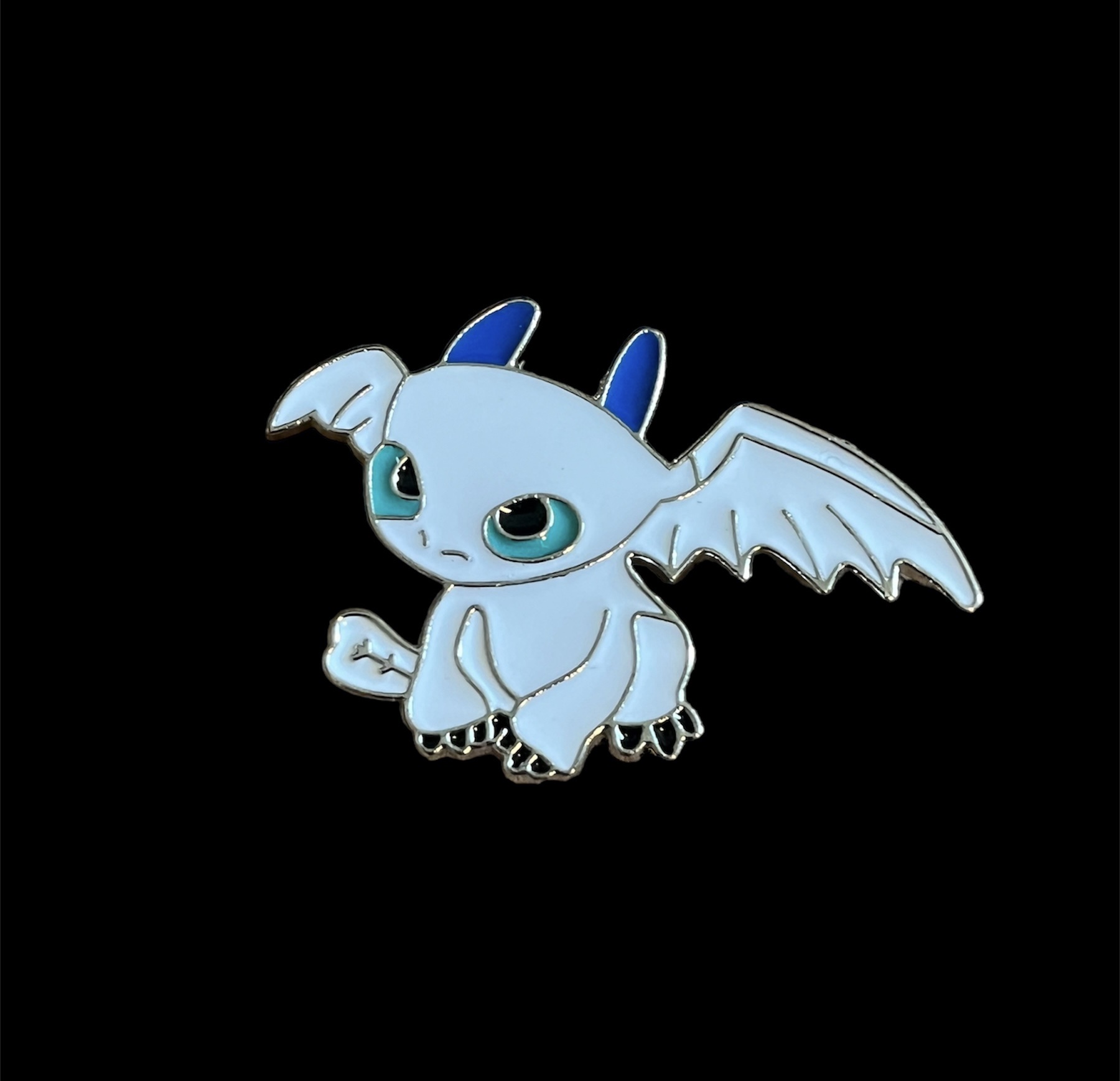 Light Fury Dragon Pin