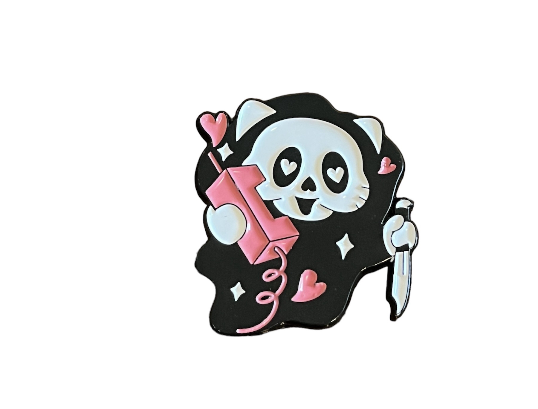 Ghostface Cat Pin