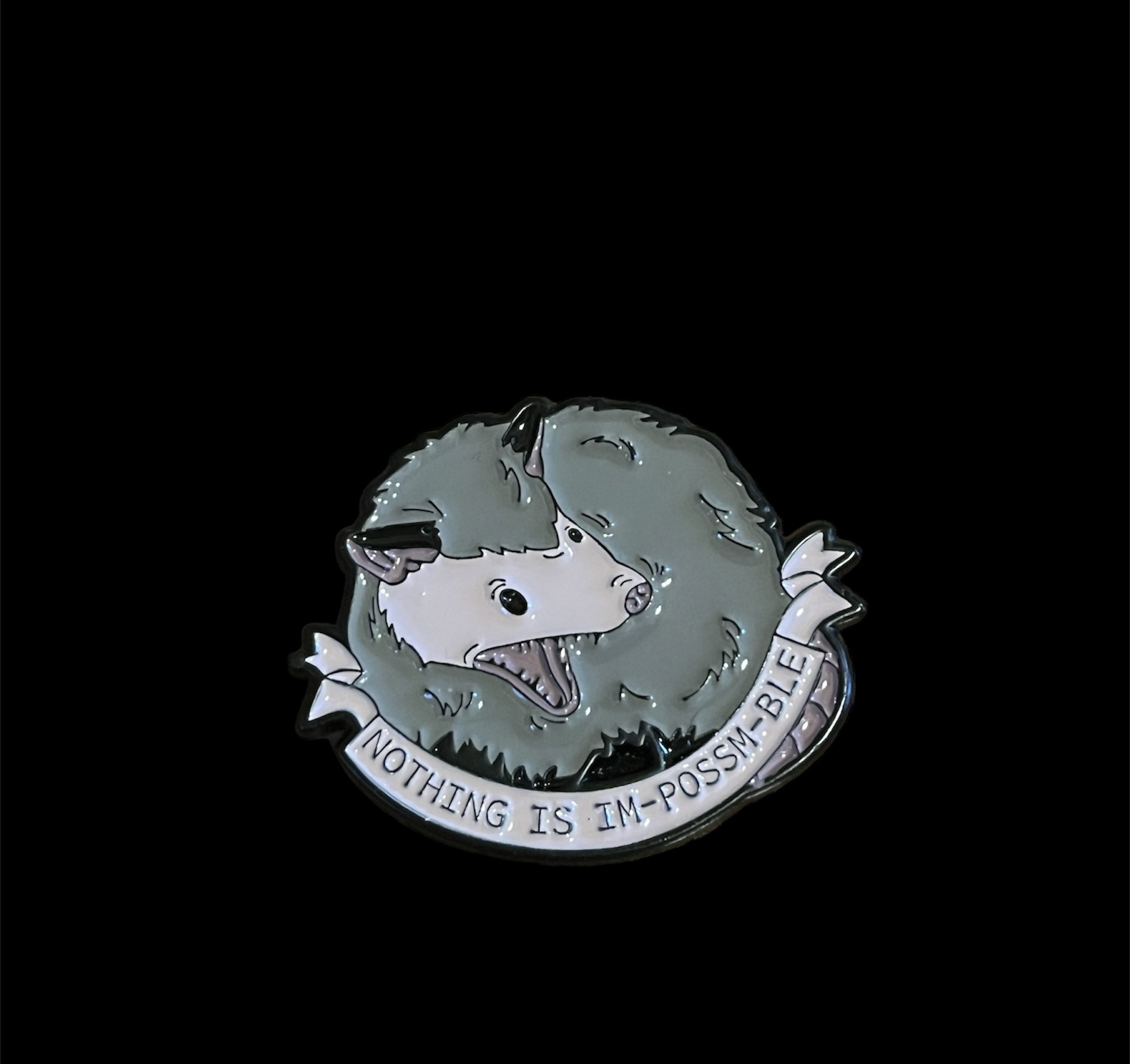 Nothing is Im-possum-ble Pin