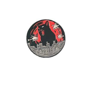 Catzilla Black Cat Pin