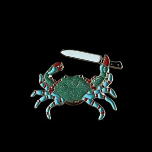 Crab with Knife Pin