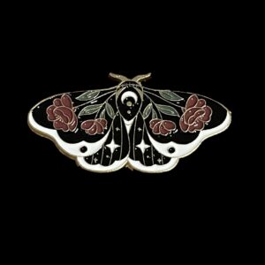 Rose Moth Pin
