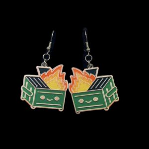 Dumpster Fire Earrings