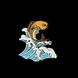 Fish on a Wave Pin