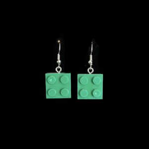 Green Lego Earrings