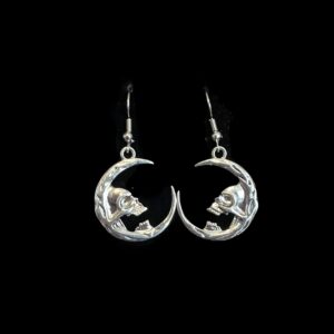 Moon Skull Earrings