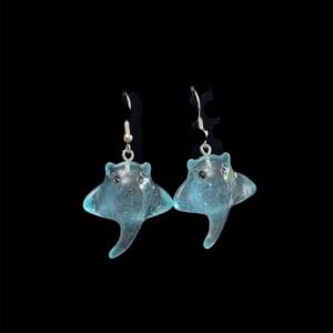 Blue Stingray Earrings