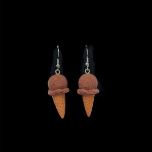 Chocolate Ice Cream Earrings