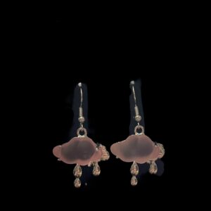 Pink Rain Cloud Earrings