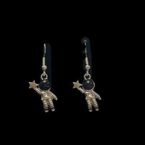 Astronaut Holding Star Earrings
