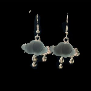 Blue Rain Cloud Earrings
