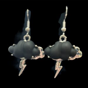 Black Thunderstorm Earrings