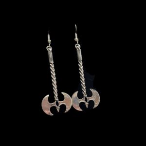 Silver Axe Earrings