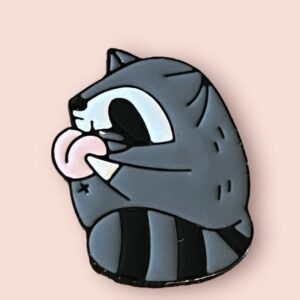 Raccoon & Peach Pin