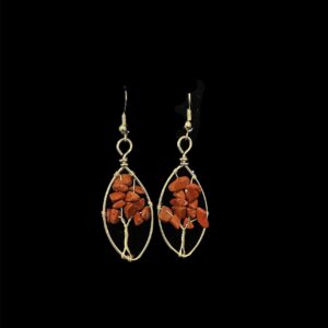 Gemstone Tree of Life Earrings
