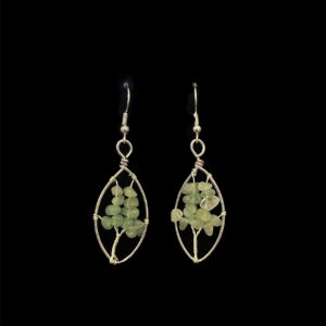 Gemstone Tree of Life Earrings