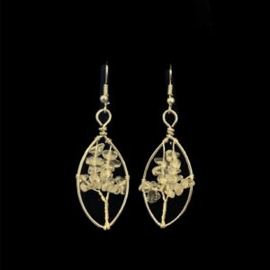 Gemstone Tree of Life Earrings