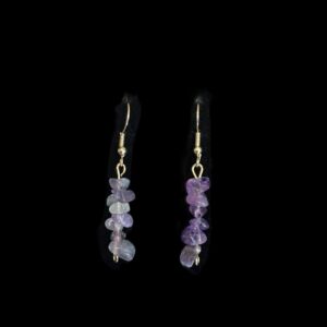 Purple Gemstone Earrings