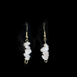 White Gemstone Earrings
