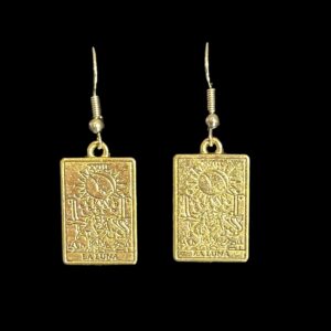 The Moon (La Luna) Tarot Card Earrings
