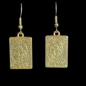 The World Tarot Card Earrings