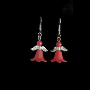 Red Angel Earrings