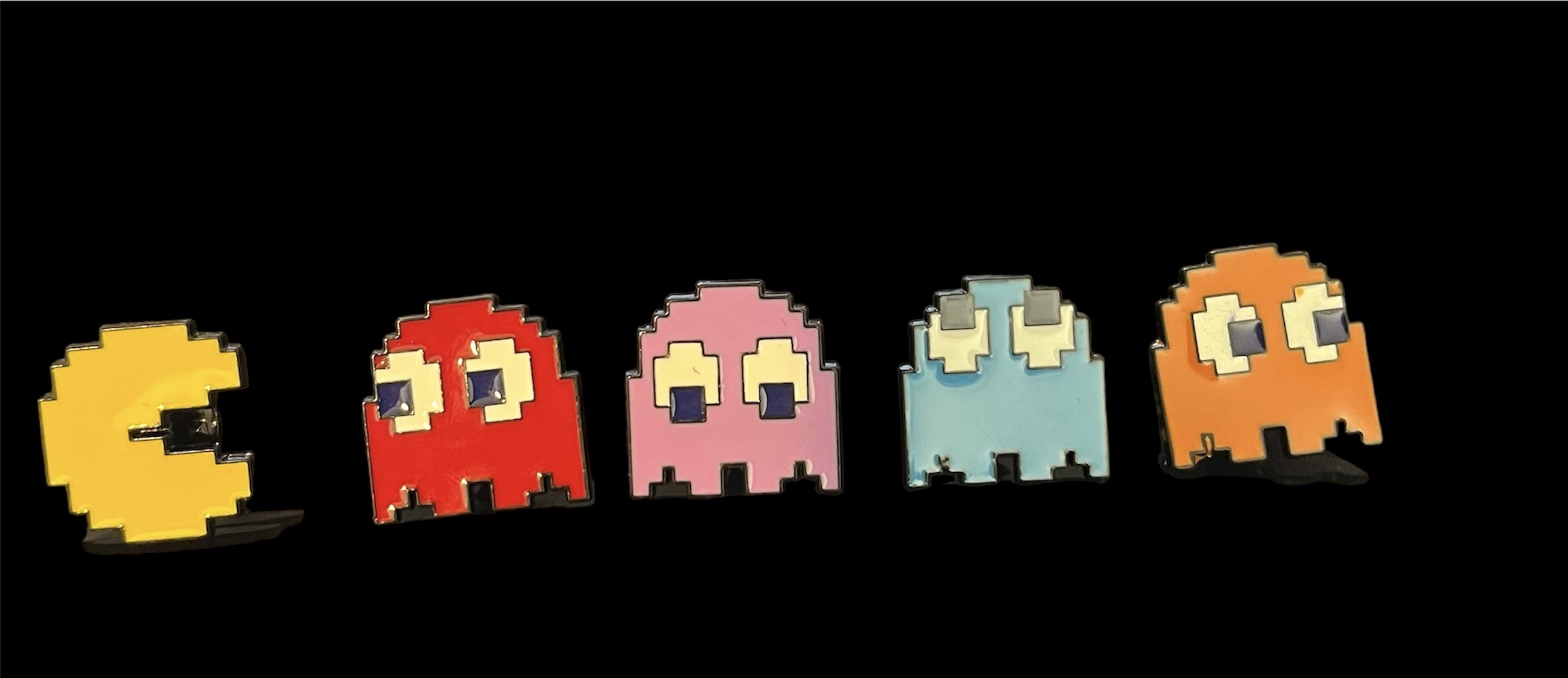 PAC-man & Ghosts Pin Set