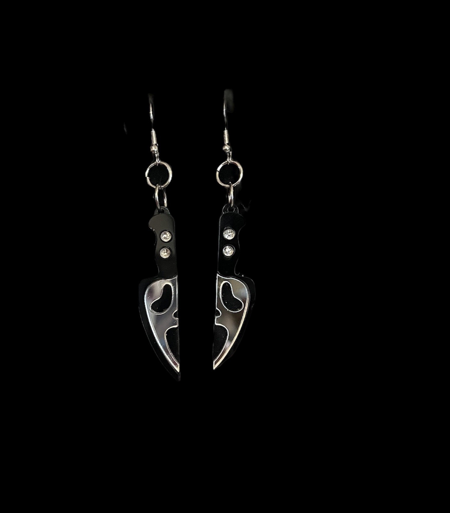Ghostface Knife Halloween Earrings