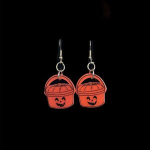 Halloween Retro Happy Meal Style Pumpkin Earrings