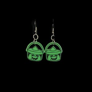 Halloween Retro Happy Meal Style Witch Earrings