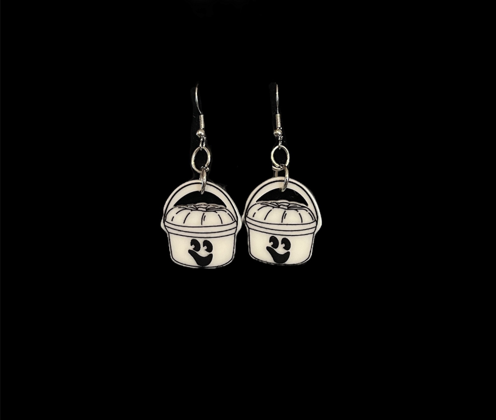 Halloween Retro Style Happy Meal Ghost Earrings