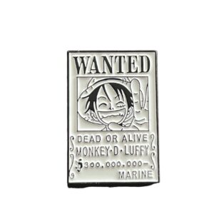 Monkey D Luffy One Piece Wanted Poster Pin