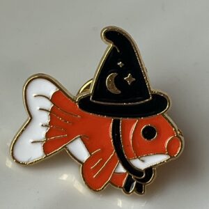 Goldfish Wizard Enamel Pin