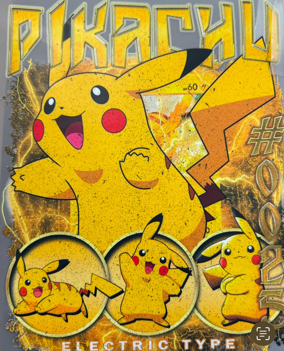 Pikachu Pokemon T-shirt - Tell Me the Size