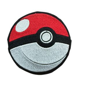 Pokeball Pokemon Iron On Embroidered Patch