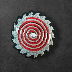 Saw Blade Iron On Embroidered Patch