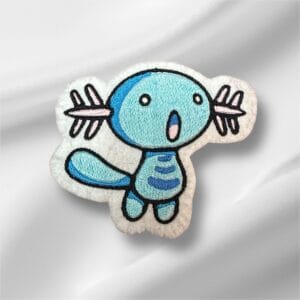 Wooper Pokemon Iron On Embroidered Patch