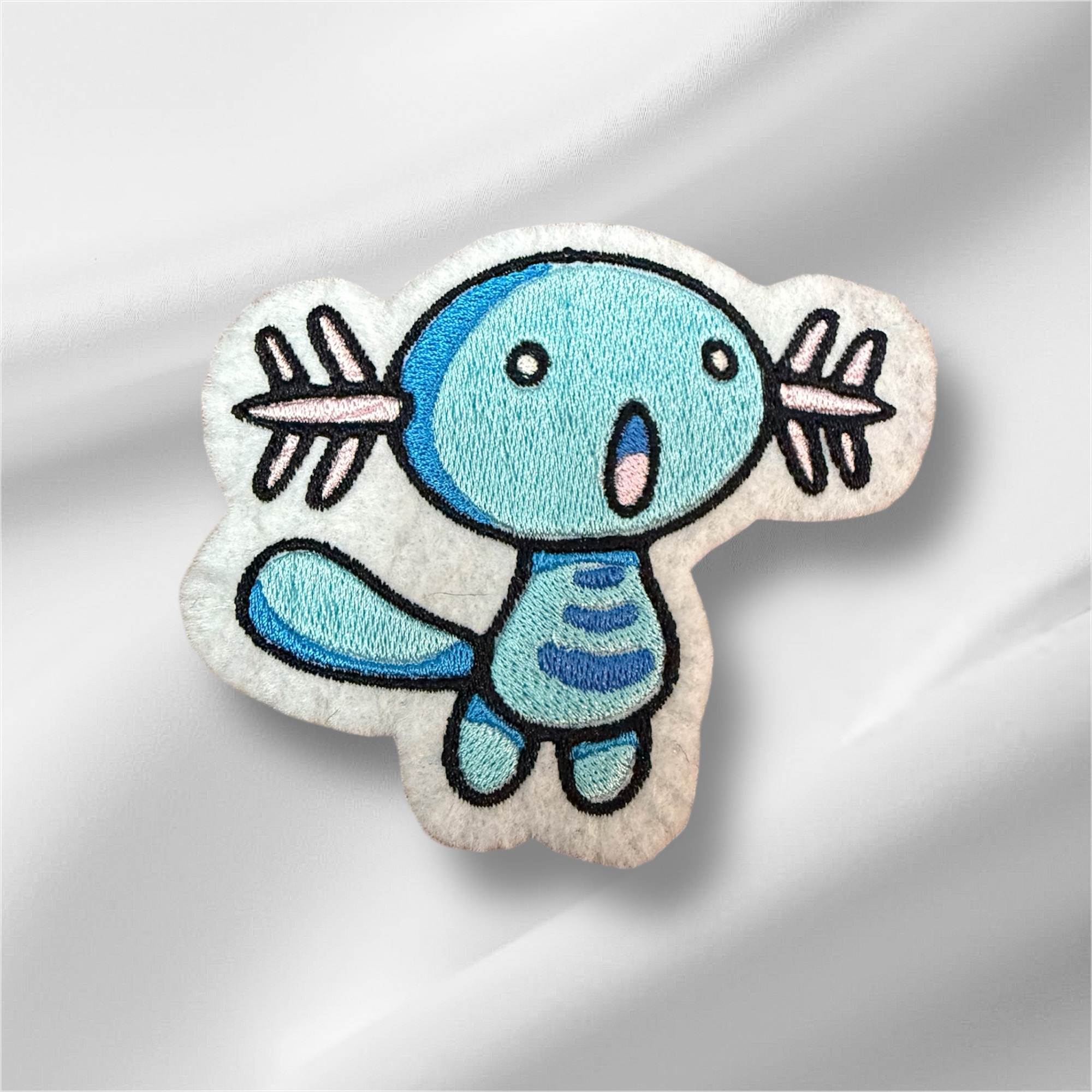 Wooper Pokemon Iron On Embroidered Patch