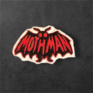 Mothman Patch style 2 Iron On Embroidered Patch