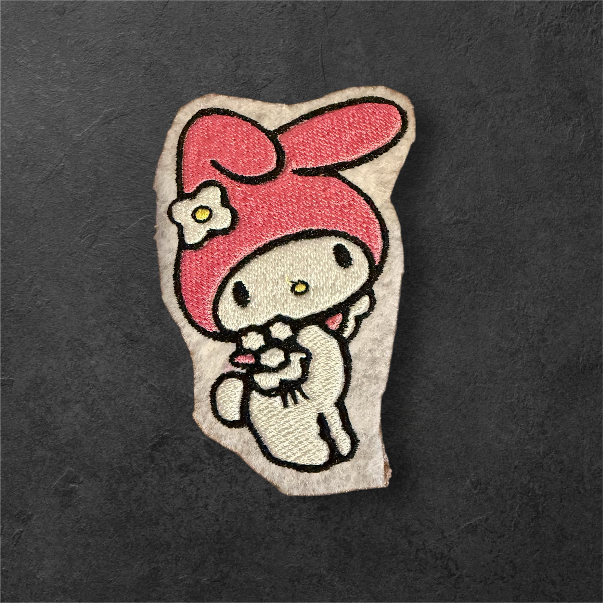 My Melody Iron On Embroidered Patch