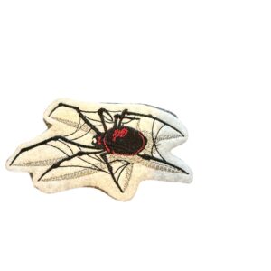 Black Widow Spider Iron On Embroidered Patch