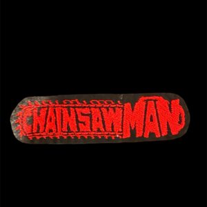 Chainsaw Man Red Logo Iron On Embroidered Patch
